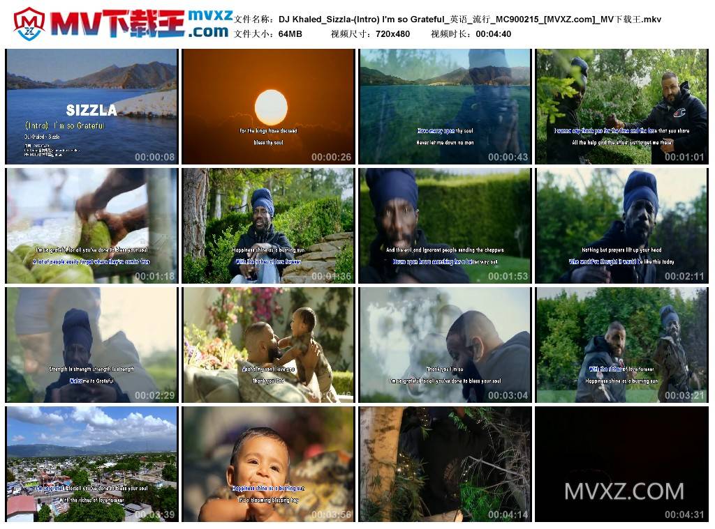 DJ Khaled_Sizzla-(Intro) I'm so Grateful_英语_流行_MC900215
